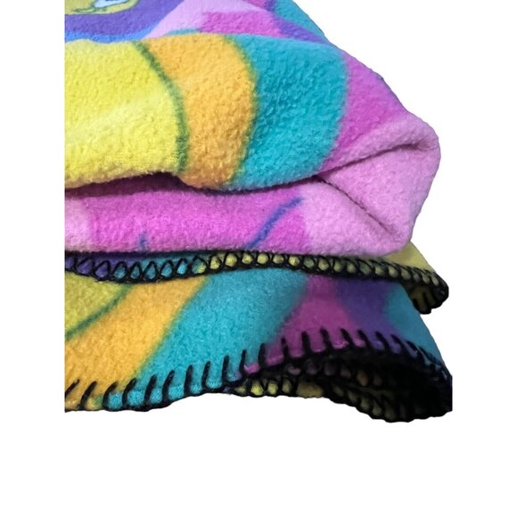 Vtg Baby Looney Tunes Fleece Throw 46"x63" Tweety Bird Hearts Warner Brothers - Picture 4 of 8